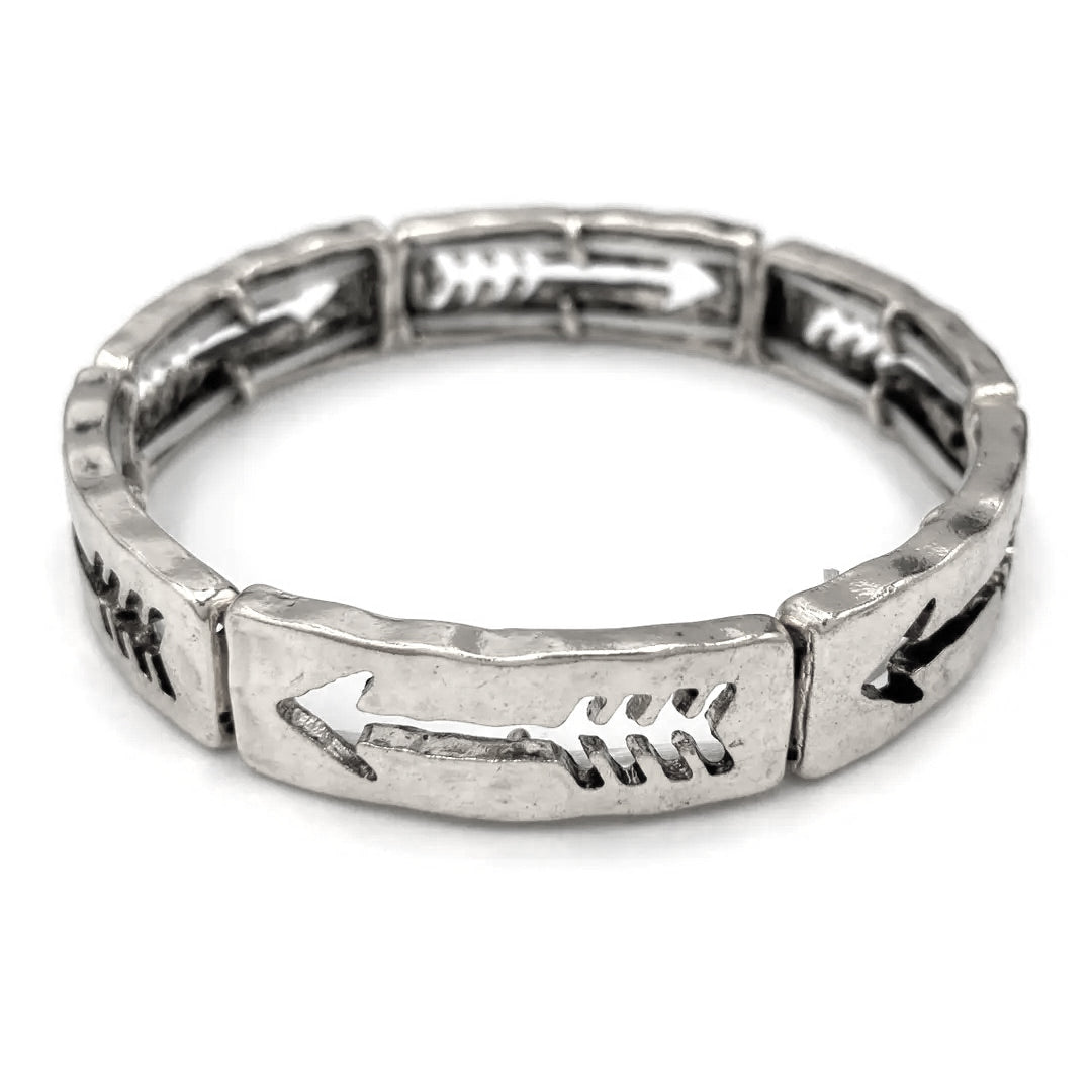 Native Arrow Cutout Stretch Bracelet