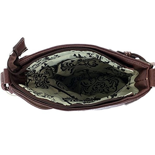 Fleur De Lis Crystal Crossbody Bag