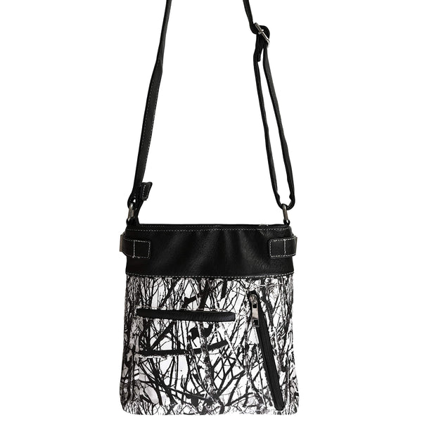 Rhinestone Cross Tree Camouflage Crossbody Bag
