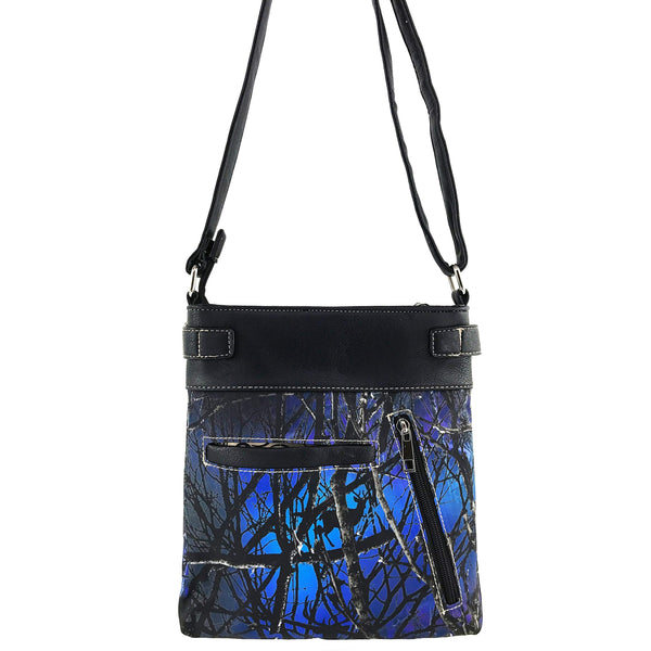 Cross Angel Wings Tree Camouflage Crossbody Bag