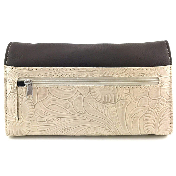 Turquoise Stone Western Women's Crossbody Wallet