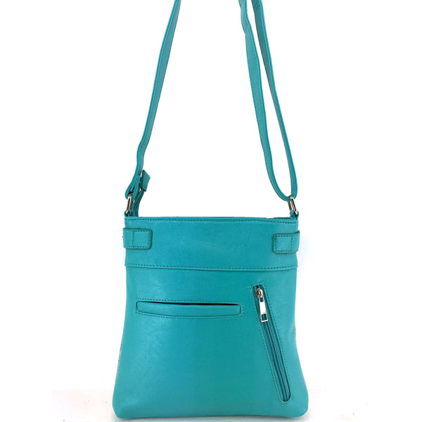 Fleur De Lis Crystal Crossbody Bag
