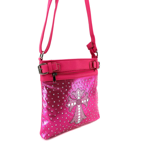 Cross Crystal Crossbody Bag