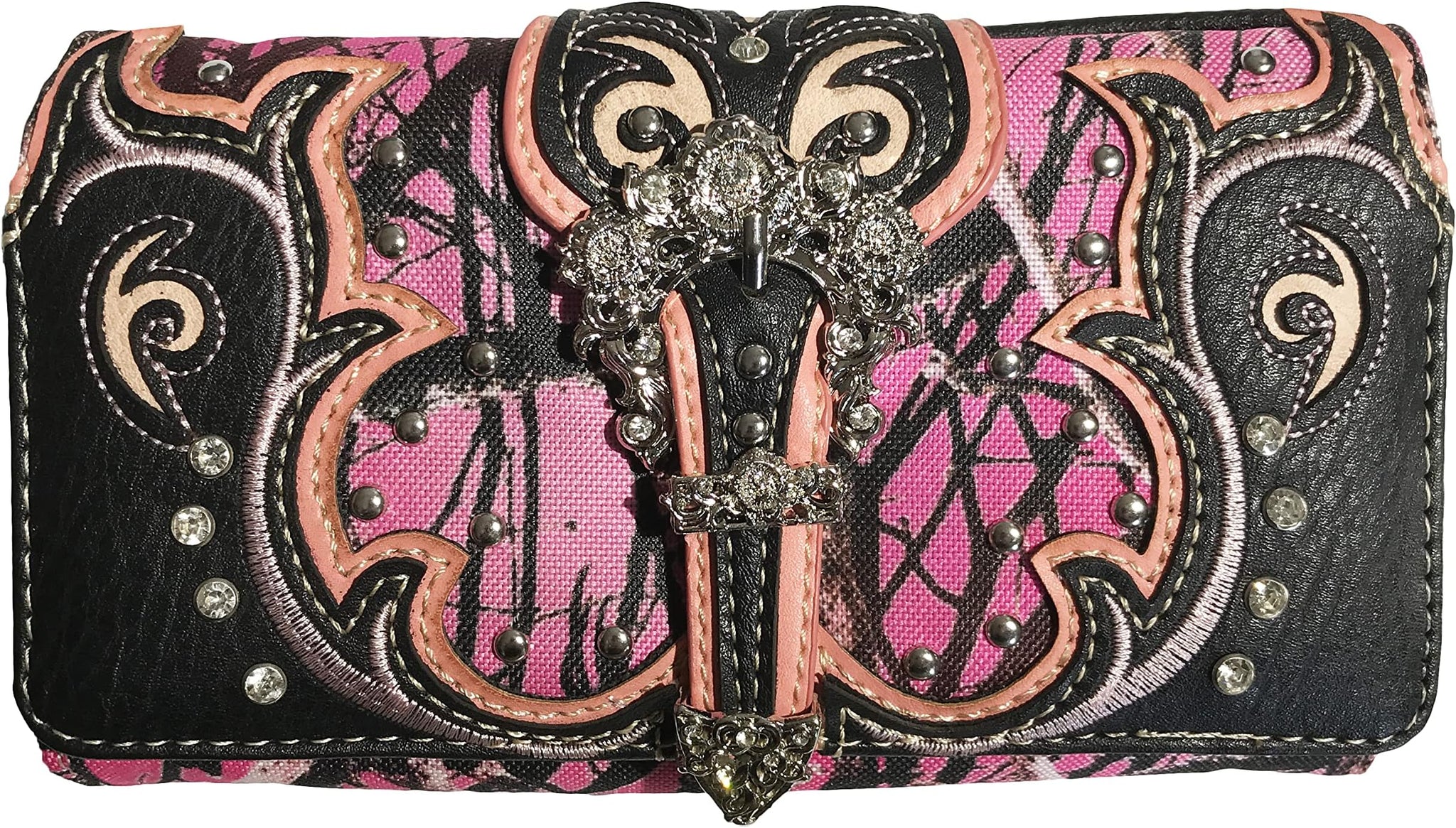 Floral Camouflage Western Wallet