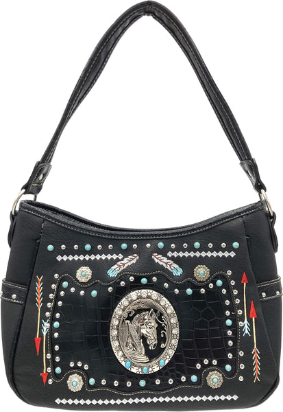 Native Embroidery Horse Women's Purse
