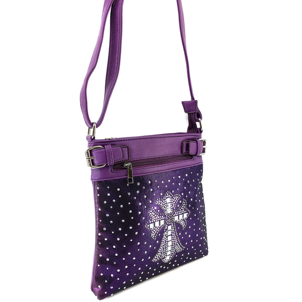 Cross Crystal Crossbody Bag