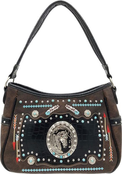 Native Embroidery Horse Women's Purse
