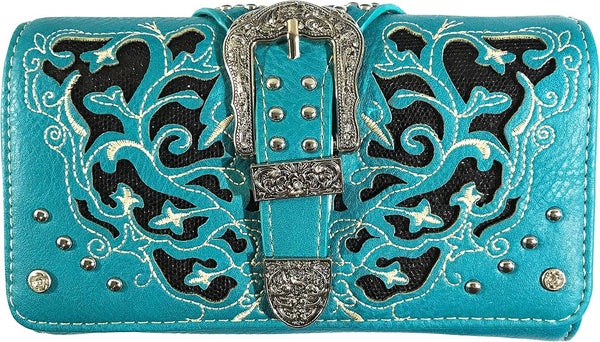 Western Women's Cowgirl Shine Buckle Wallet