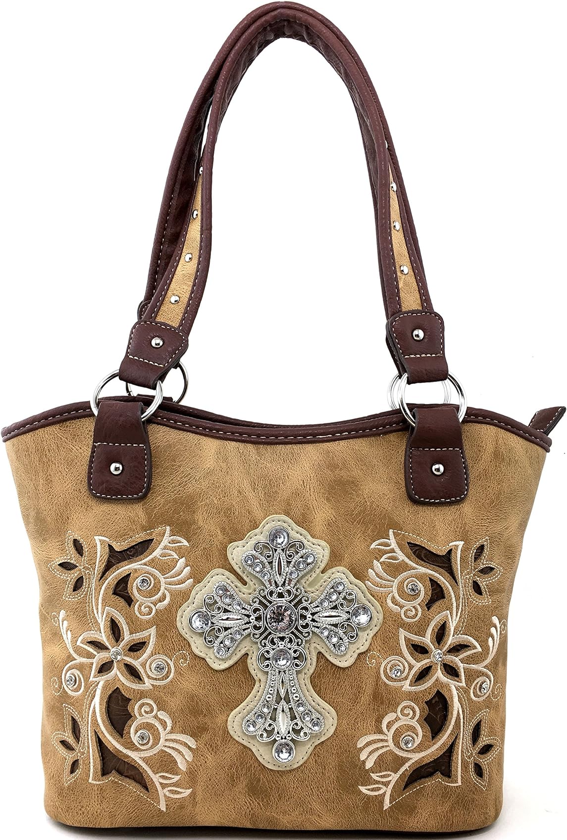 Western Rhinestone Cross Purse