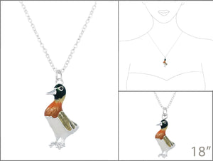 Goose Shaped Epoxy Necklace