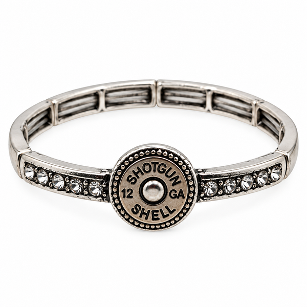 Bullet Shotgun Shell Stretch Bangle Bracelet