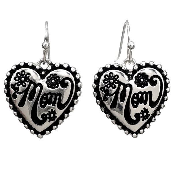 Mom Heart Flower Angelic Necklace Set