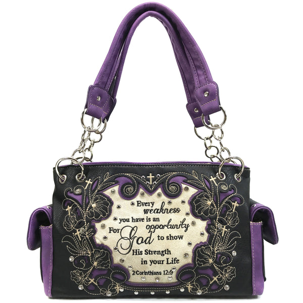 Bible Verse 2 Corinthians Western Women's Handbag Purse