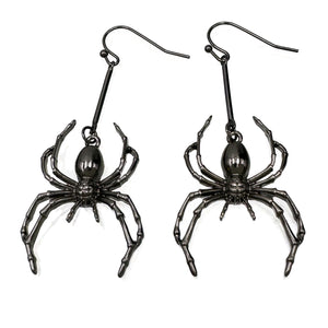 Spider Gray Earrings