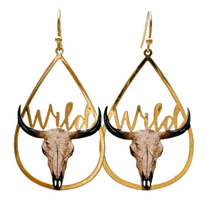 Longhorn Wild Gold Earrings