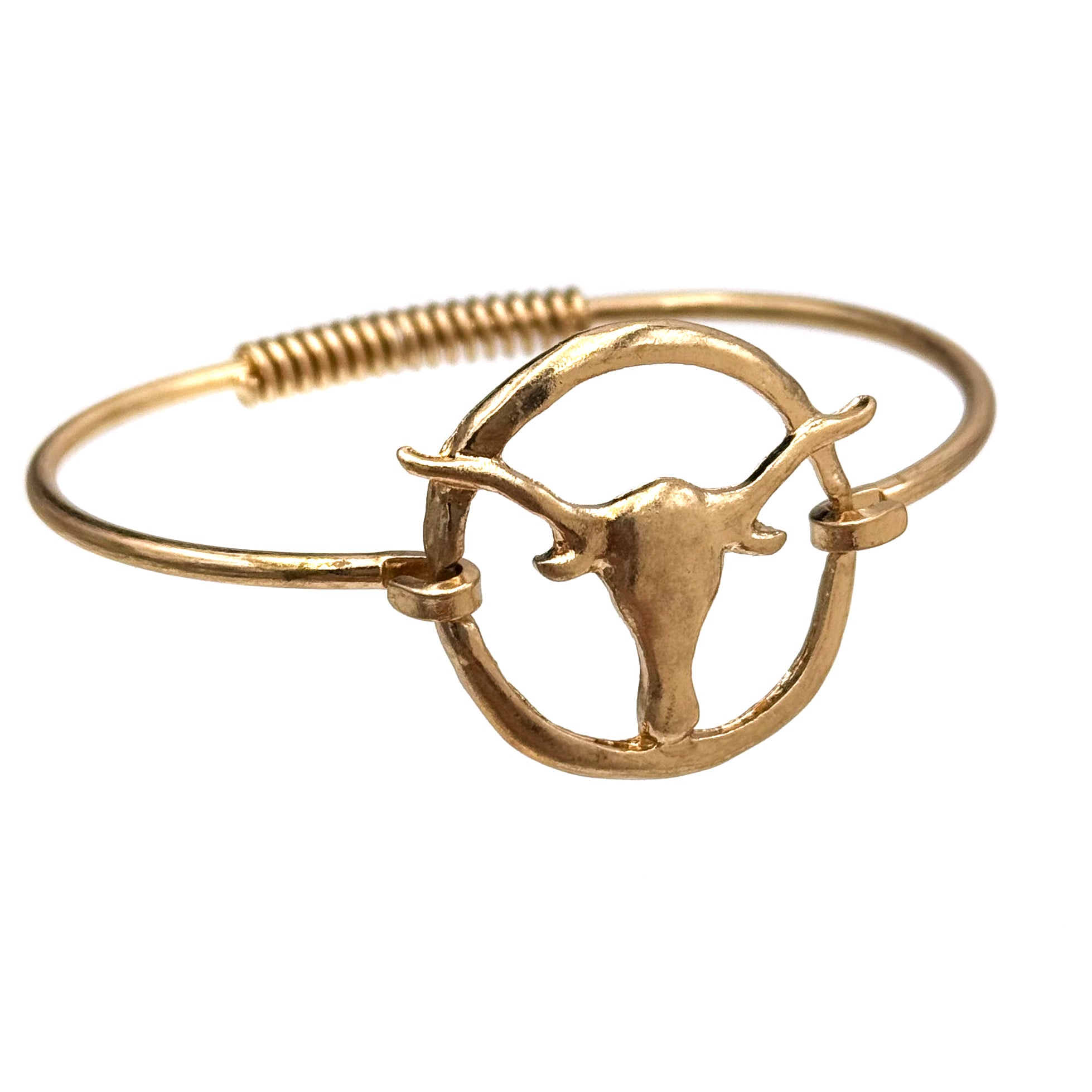 Longhorn Adjustable Spring Bangle