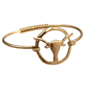 Longhorn Adjustable Spring Bangle