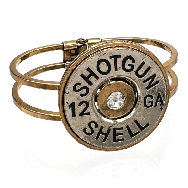 Large 12 Gauge Shotgun Bullet Shell Cuff Bangle