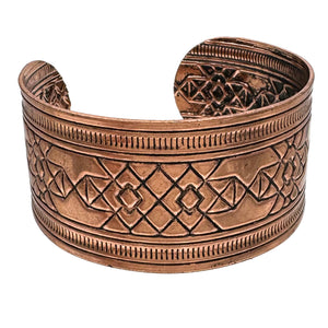 Copper Antique Rustic Cuff Bangle