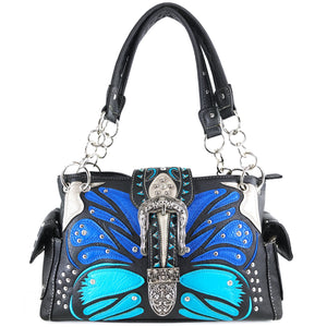 Butterfly Art Buckle Women's Handbag Purse