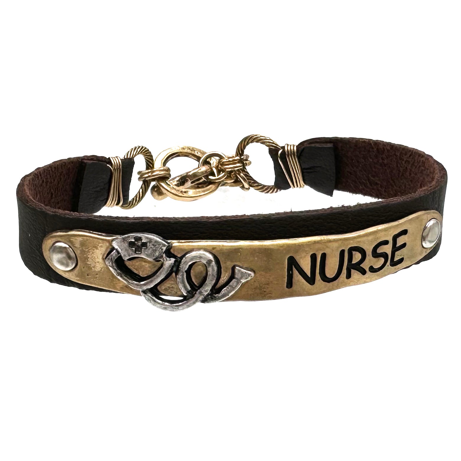 Nurse Appreciation Leather Bracelet