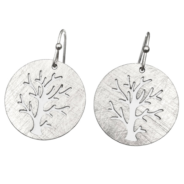 Tree of Life Brass Earrings