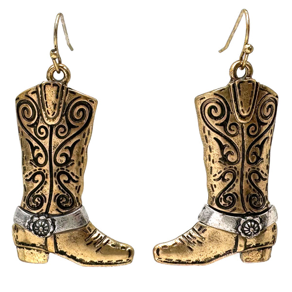 Western Cowboy Boots Earrings