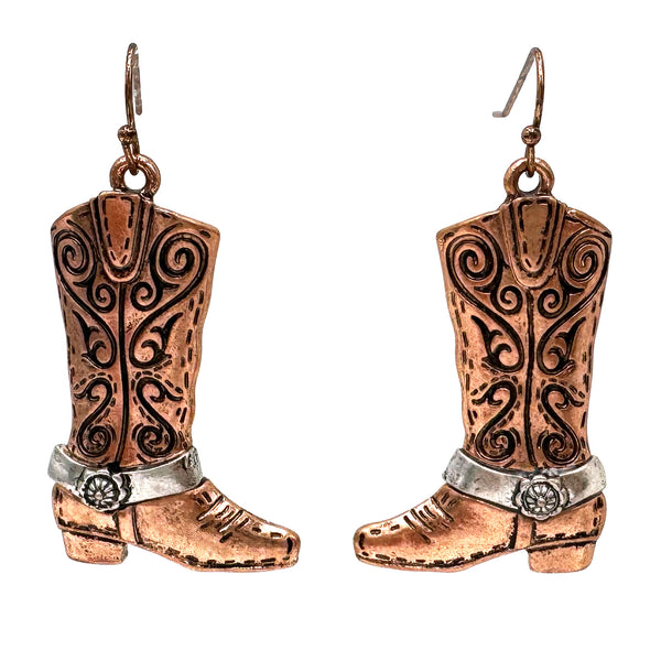 Western Cowboy Boots Earrings