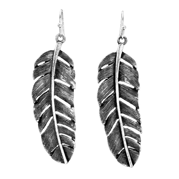 Large Realistic Feather Earrings