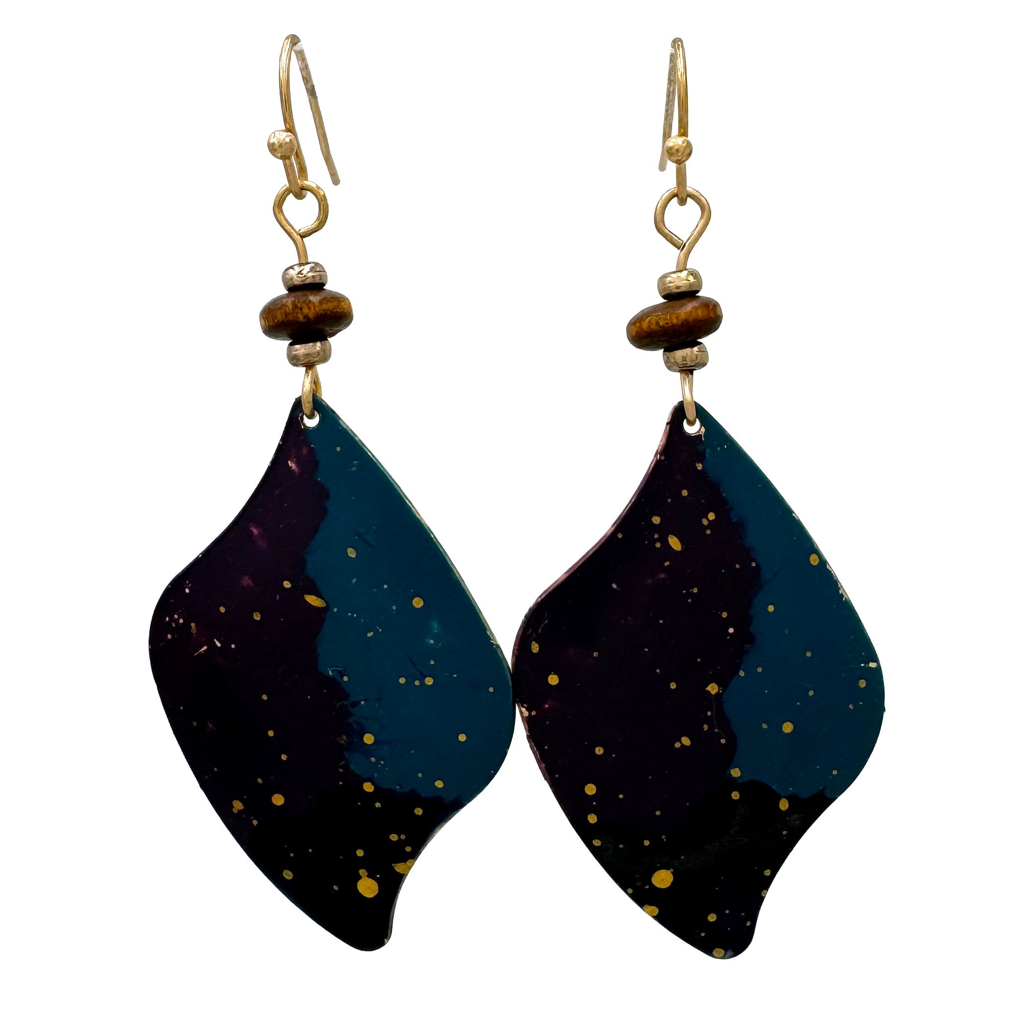 Geometric Painted Earrings