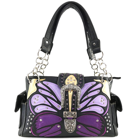 Butterfly Art Buckle Women's Handbag Purse