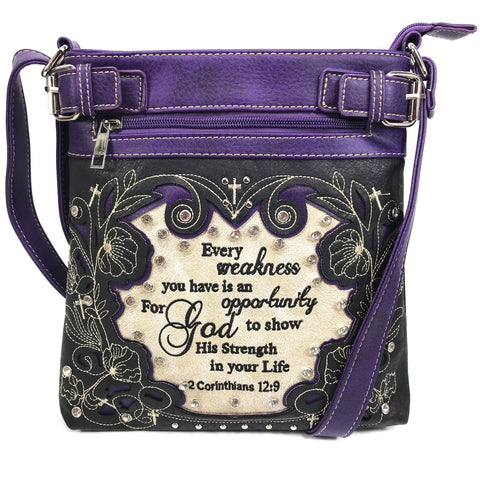 Bible Verse 2 Corinthians Western Women's Crossbody Bag