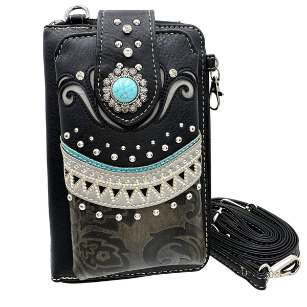 Bella Print Western Phone Wallet