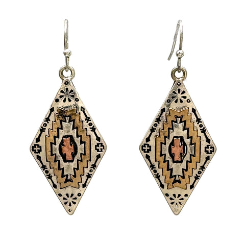 Aztec Ganado Print Earrings