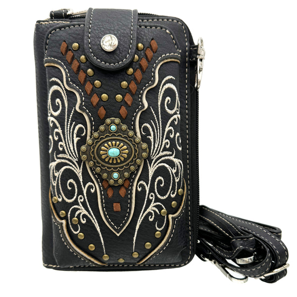 Western Crossbody Phone Wallet Purse