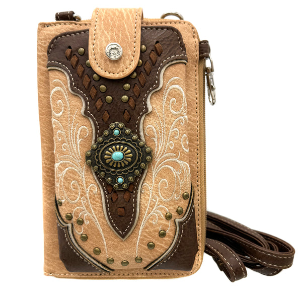 Western Crossbody Phone Wallet Purse