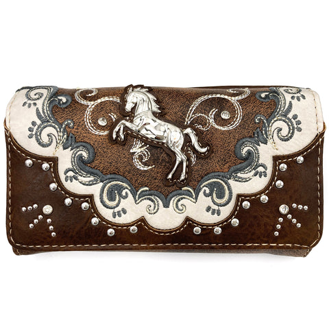 Silver Horse Western Crossbody Wallet