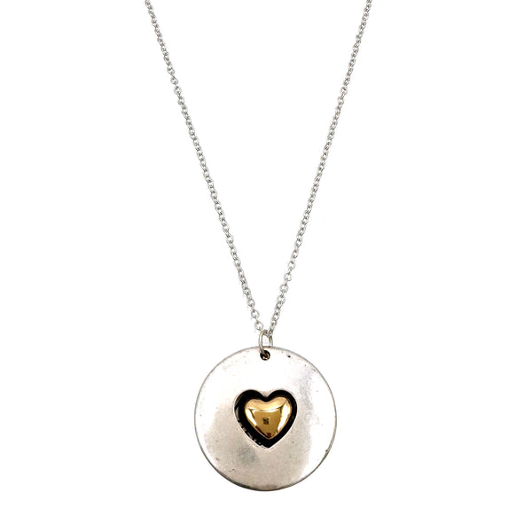 Mom's Blessing Heart Pendant 30" Chain Necklace