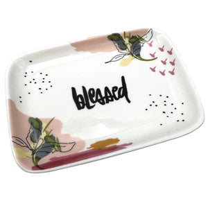 Blessed Rectangular Jewelry Dish