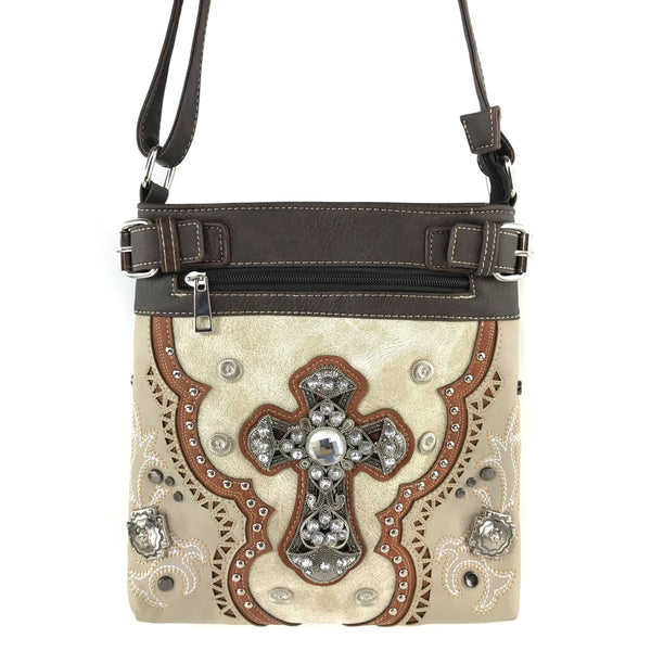 Rustic Western Cross Messenger Bag