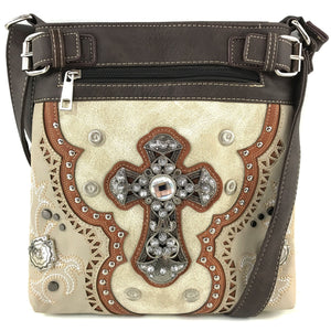 Rustic Western Cross Messenger Bag