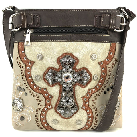 Rustic Western Cross Messenger Bag