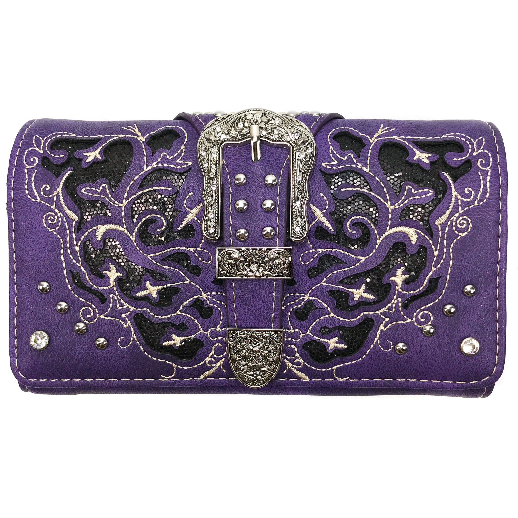 Western Women's Cowgirl Shine Buckle Wallet