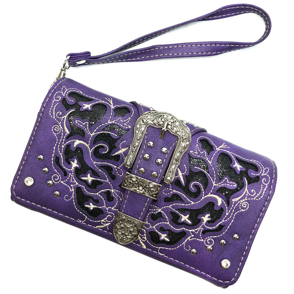 Western Women's Cowgirl Shine Buckle Wallet