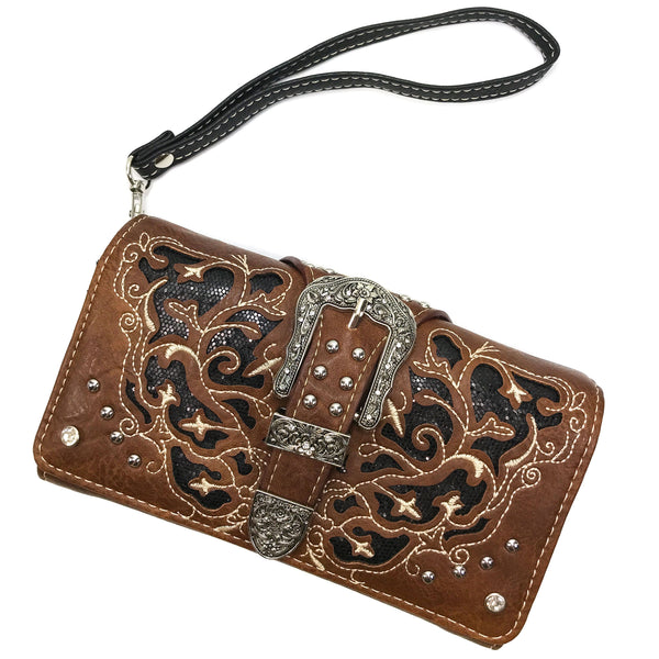 Western Women's Cowgirl Shine Buckle Wallet