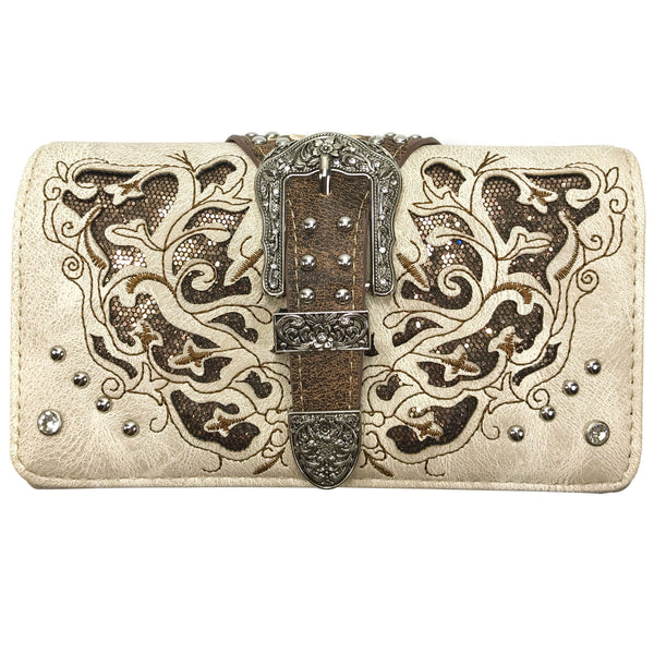 Western Women's Cowgirl Shine Buckle Wallet