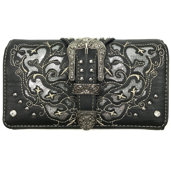 Western Women's Cowgirl Shine Buckle Wallet