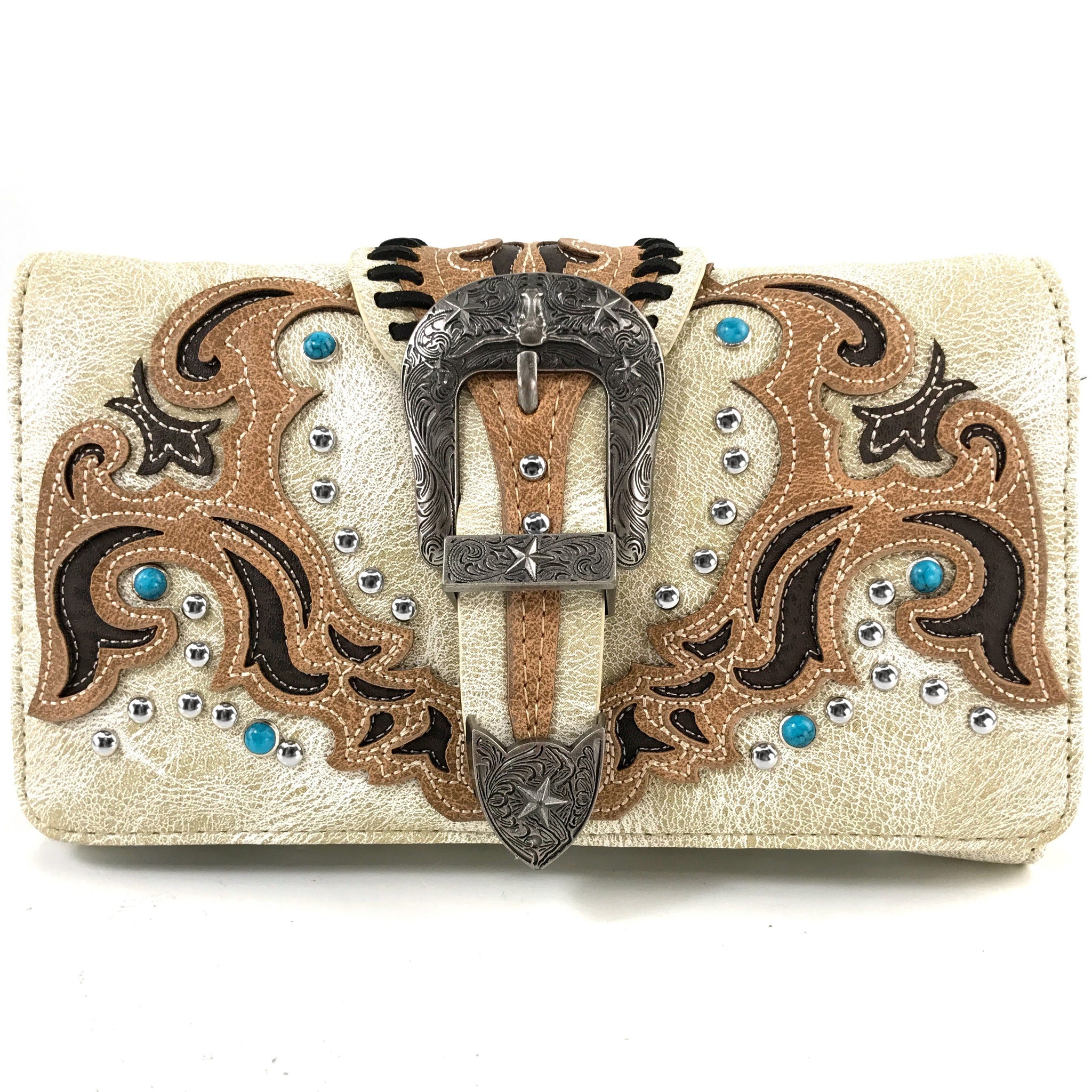 Longhorn Belt Buckle Western Women's Wallet