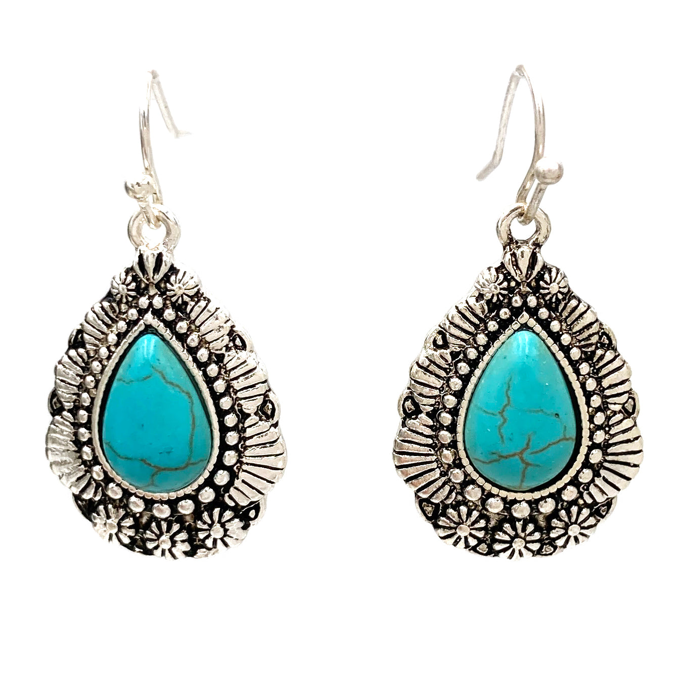 Turquoise Teardrop Earrings