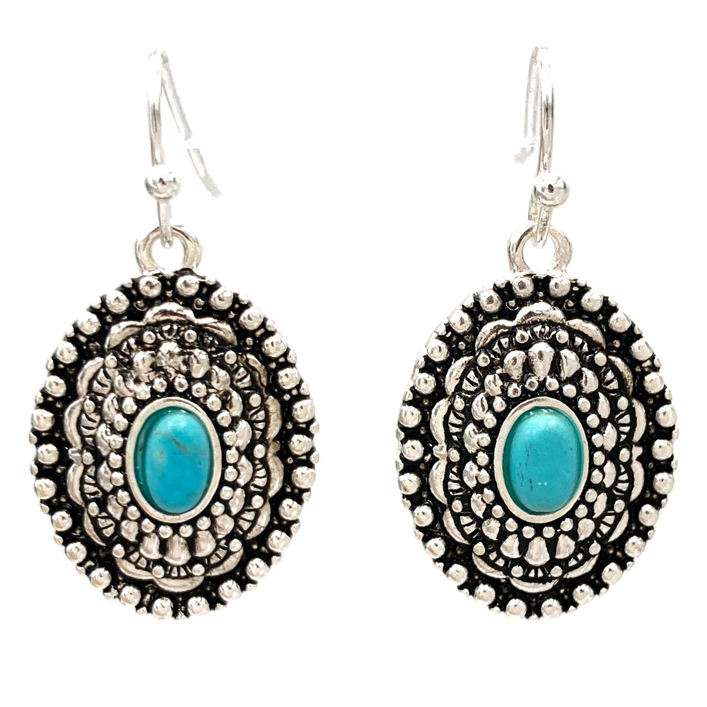 Turquoise Oval Earrings